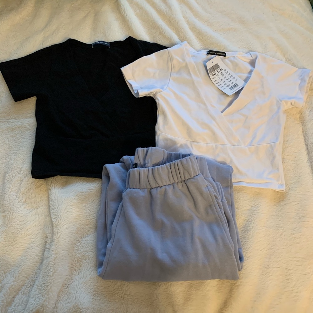 Brandy Melville Amara Tops and Rosa Sweatpants